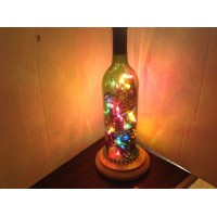  Handmade Wine Bottle Table Lamp, Wine Bottle Lamp, multi color lamp   263872344129
